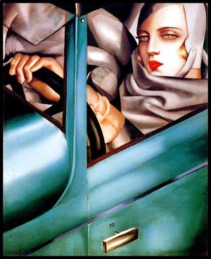 Tamara de Lempicka (inspired by) - Autoportrait (Tamara in the Green Bugatti) 1925