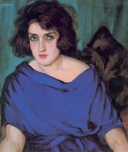 Portrait of a Young Lady in a Blue Dress, 1922